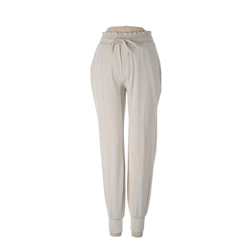 Abercrombie & Fitch Seamed Leg Pull on Joggers Pants Lightweight Cream Size XS